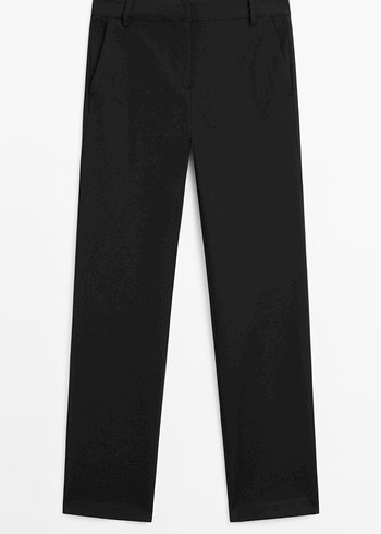 Massimo Dutti Sik Ve Rahat Siyah Duz Pantolon