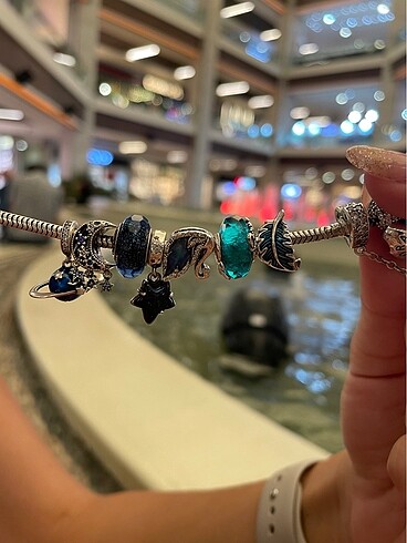 Beden çeşitli Renk Gümüş pandora charm