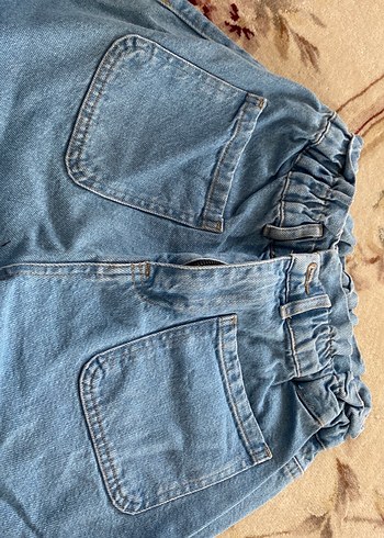 Kadın Mavi Bol Kesim Pantolon - Görsel 3