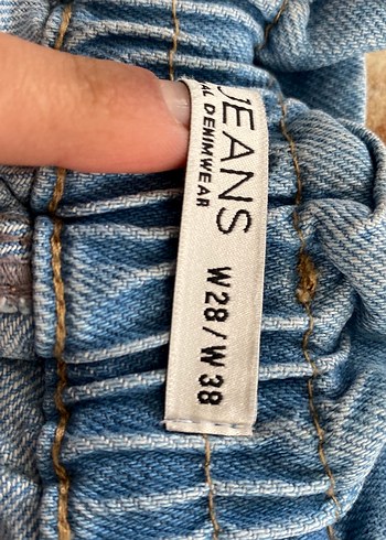 Kadın Mavi Bol Kesim Pantolon - Görsel 4