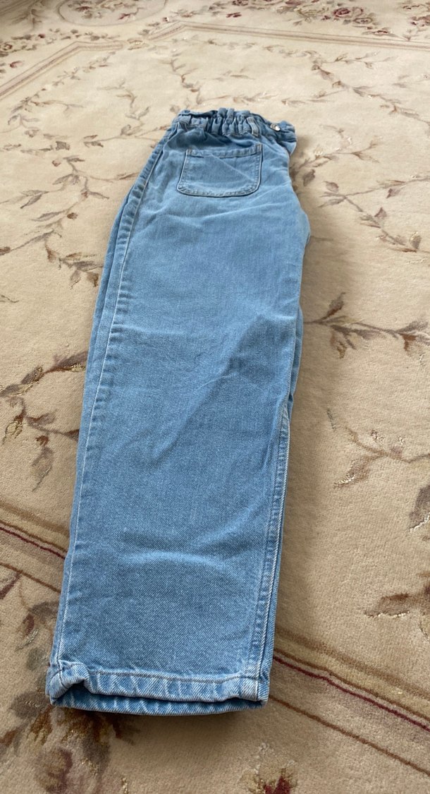 Kadın Mavi  Bol Kesim Pantolon - Görsel 2