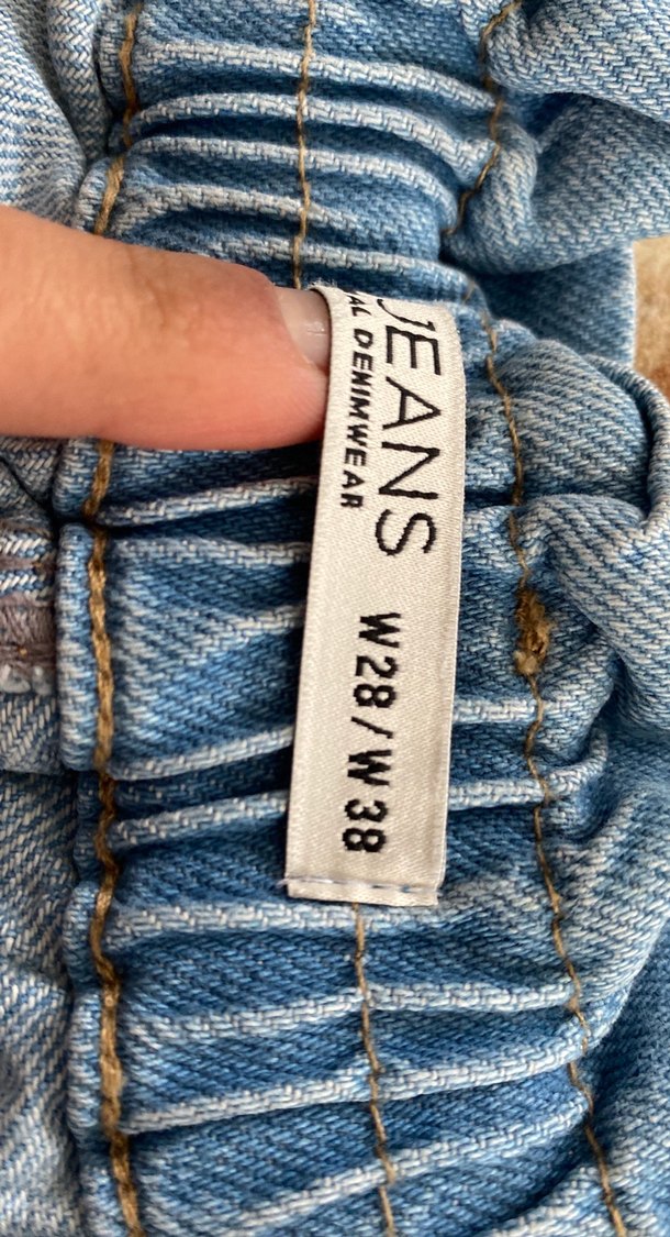 Kadın Mavi  Bol Kesim Pantolon - Görsel 4