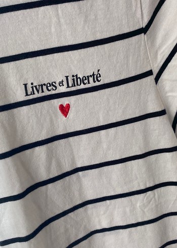 Çizgili Kadin Tişörtü - Görsel 2