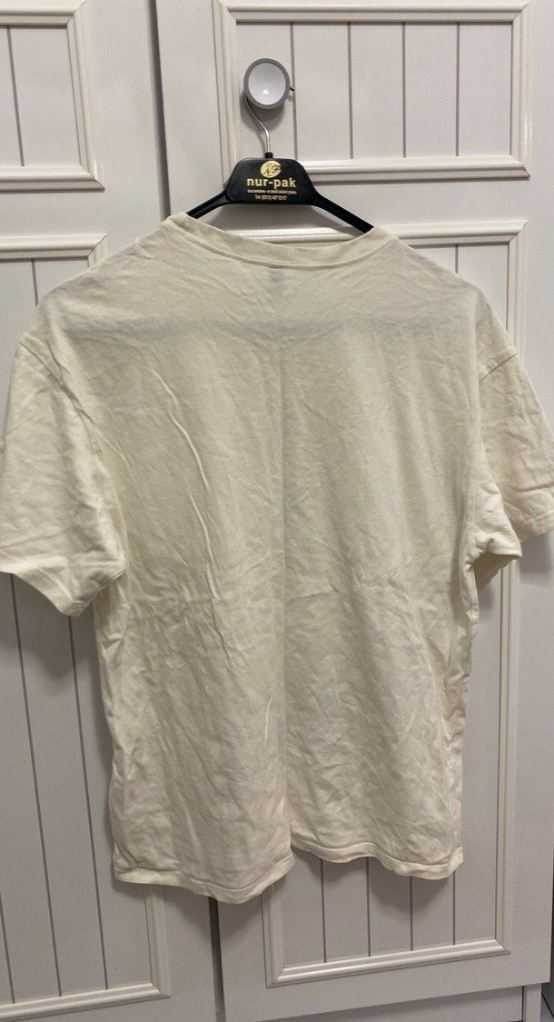 Baskılı Krem Kadın Tişört - Görsel 3