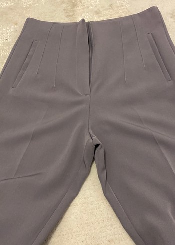 Düz Kesim  Kumaş Kadın Pantolon - Görsel 2