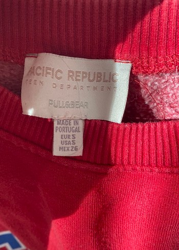 Kırmızı Oversize Kadın Sweatshirt - Görsel 3