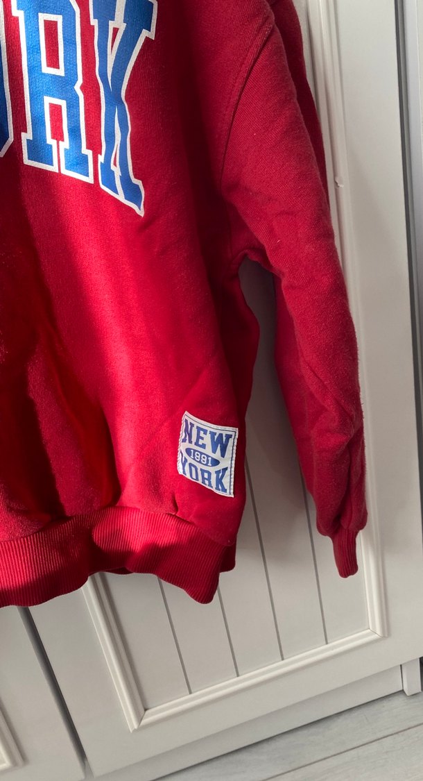 Kırmızı Oversize Kadın Sweatshirt - Görsel 2