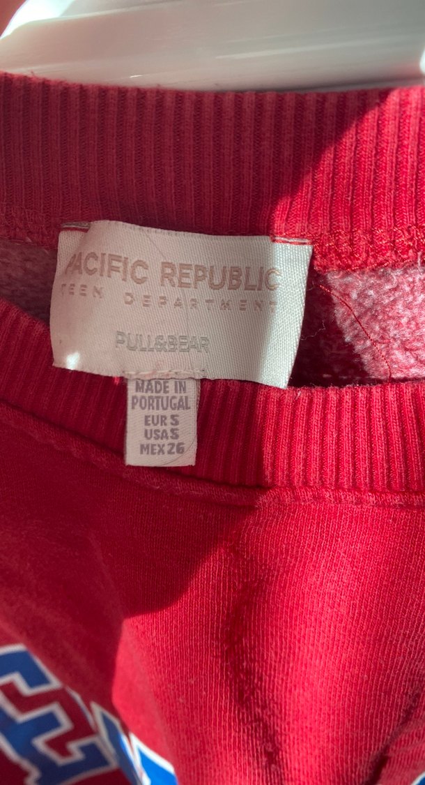 Kırmızı Oversize Kadın Sweatshirt - Görsel 3