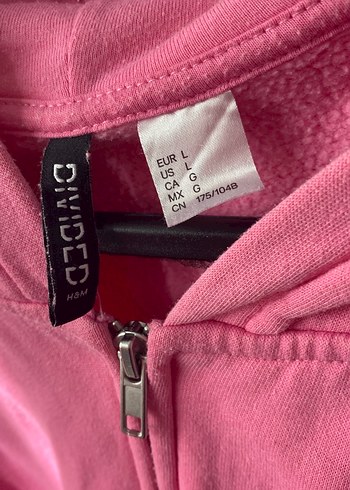 Pembe Kapüşonlu Fermuarlı Sweatshirt Hırka - Görsel 4