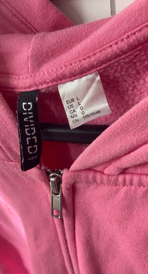 Pembe Kapüşonlu Fermuarlı Sweatshirt Hırka - Görsel 4