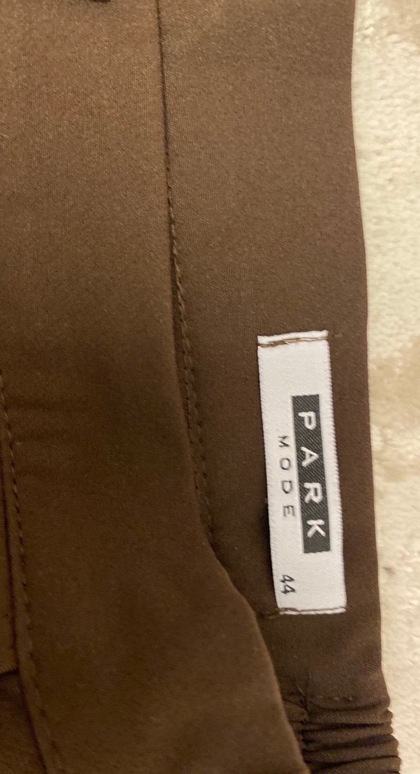 Kahverengi Kadın Kumaş Pantolon - Görsel 4