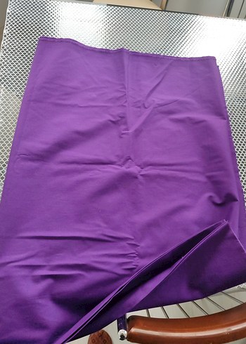 mor pamuk saten 2m parça kumaş - Görsel 2