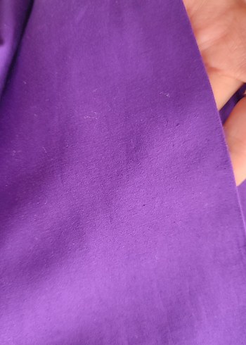 mor pamuk saten 2m parça kumaş - Görsel 3