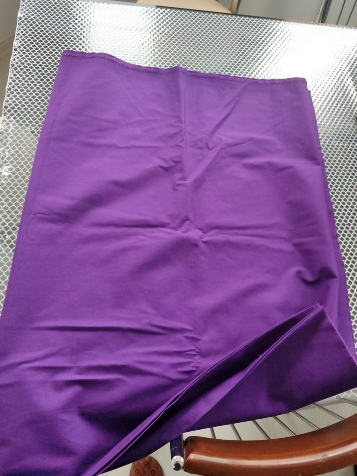 mor pamuk saten 2m parça kumaş - Görsel 2