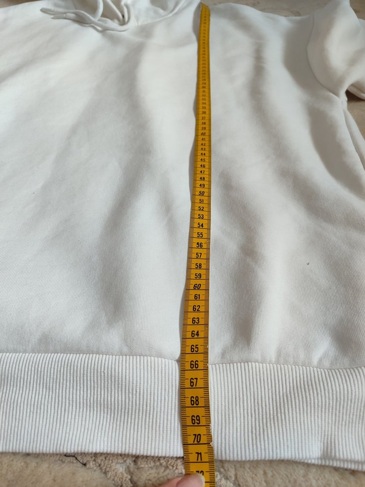 Etiketli Beyaz Sweatshirt - Görsel 3