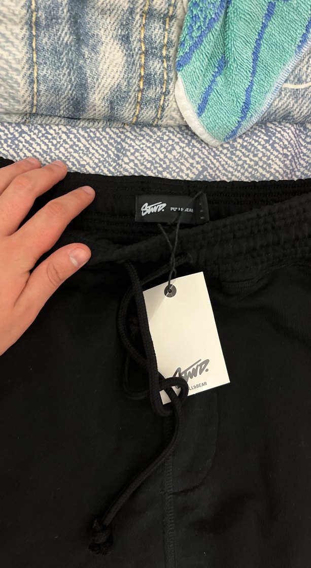 Erkek stwd siyah eşofman - Görsel 4