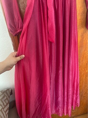 Simli şık elbise