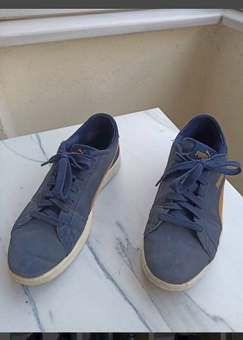 Puma Smash Buck 3 0 Lacivert Suet Sneaker
