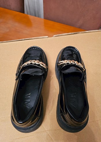 Zara kız çocuk rugan makosen ayakkabı - Görsel 6