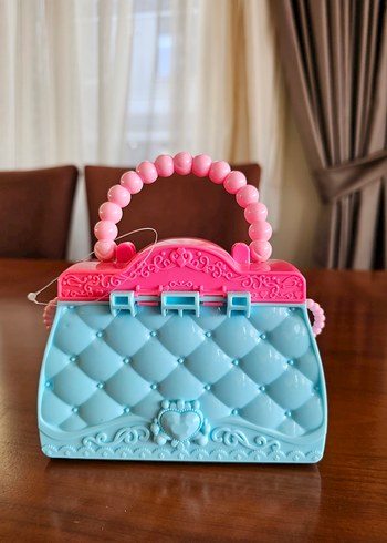 Mavi pembe çanta takım - Görsel 4