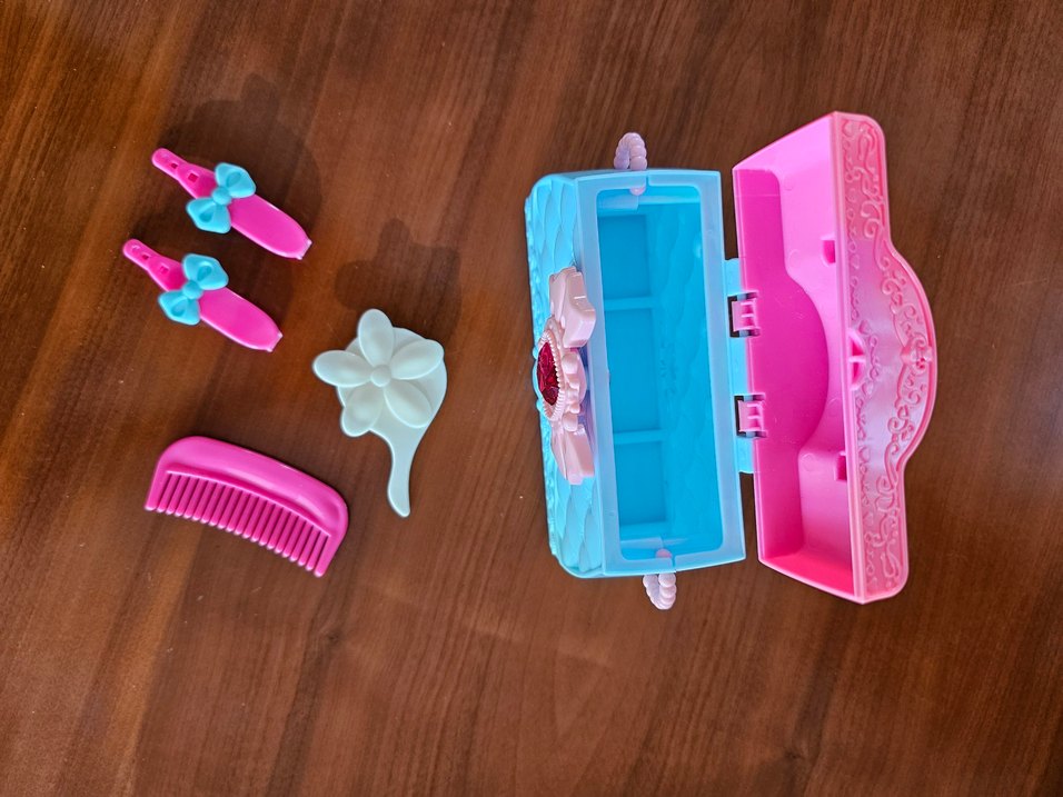 Mavi pembe çanta takım - Görsel 2