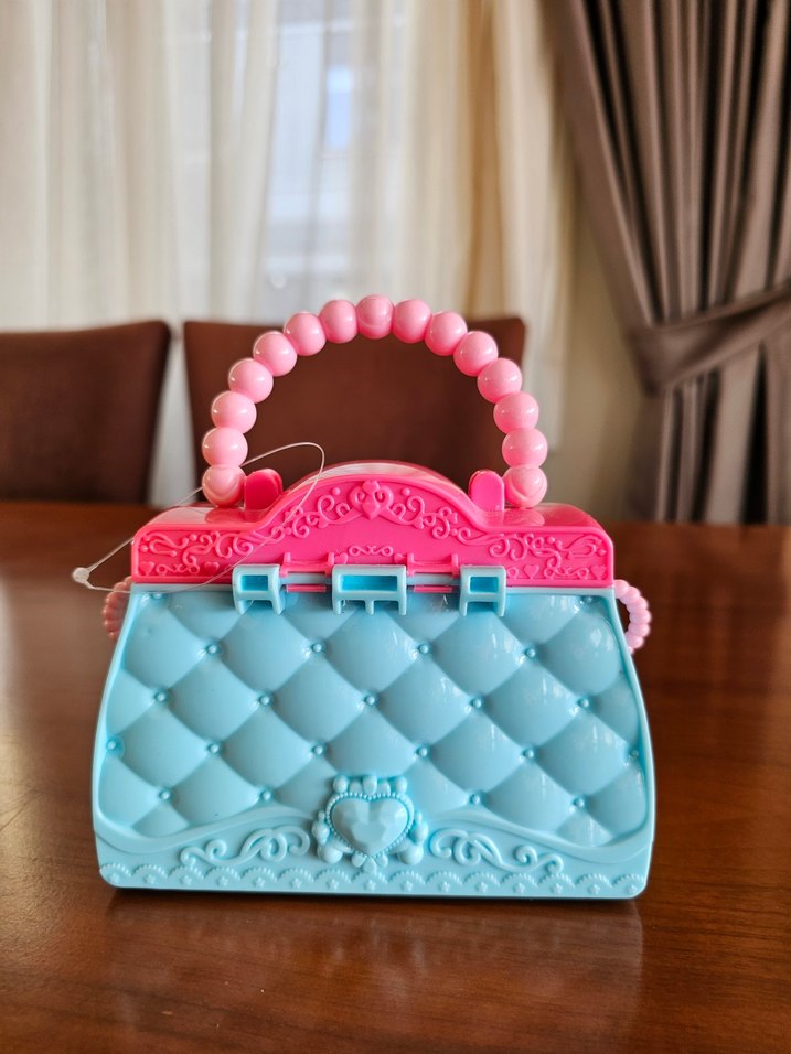 Mavi pembe çanta takım - Görsel 4