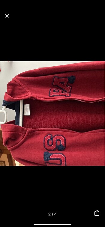 8 Yaş Beden bordo Renk U.S Polo