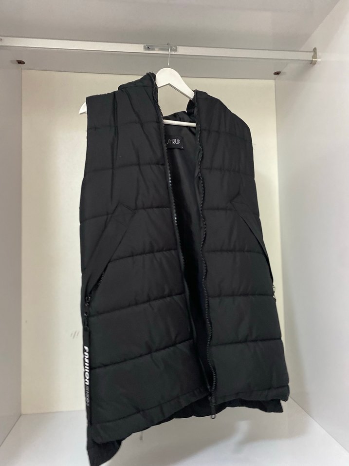 Kadın Siyah Fermuarlı Yelek - Görsel 2