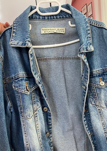 Mavi Bol Kesim Kadın Denim Ceket - Görsel 3