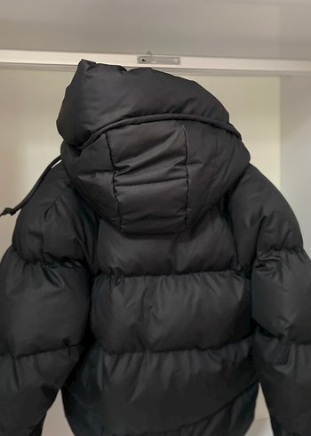 Siyah Düğmeli Kadın Midi Kaban - Görsel 5