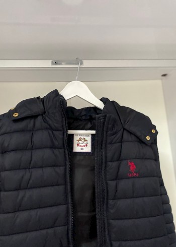 Kadın Siyah Fermuarlı Kapüşonlu Şişme Yelek - Görsel 2