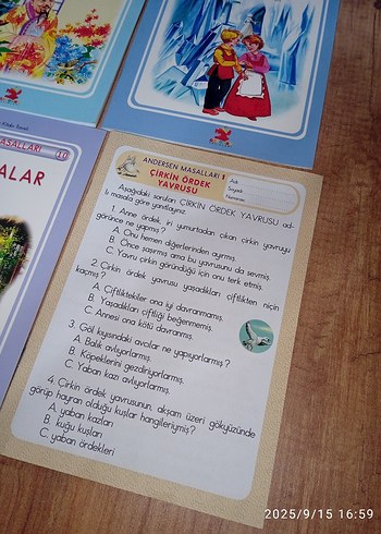 Beden Andersen Masalları Çocuk Kitapları Seti