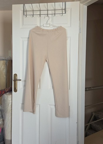 Uzun Kollu Bej Keten Salaş Tunik takım - Görsel 4