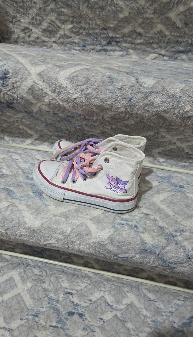 Beyaz Bağcıklı Kız Çocuk Spor Ayakkabı - Görsel 3