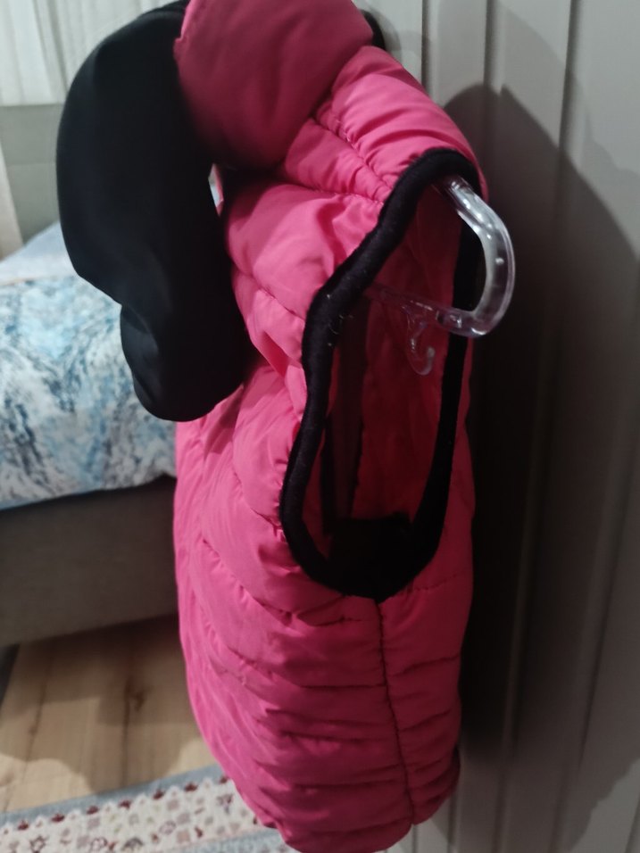 Kız Çocuk Pembe Fermuarlı Yelek - Görsel 4