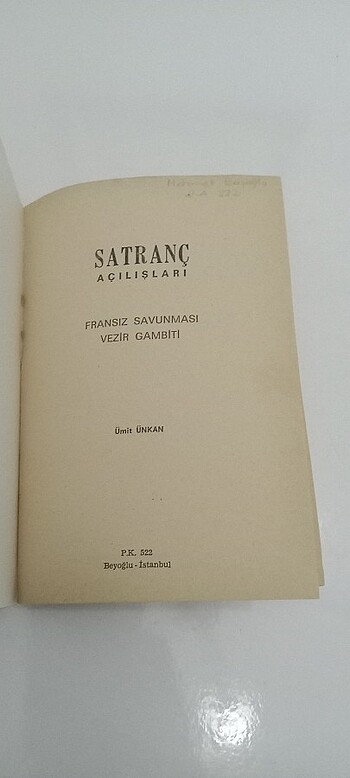 Beden SATRANC AÇILIŞLARI FRANSİZ SAVUMASİ VEZİR GAMBİTİ G15/N15