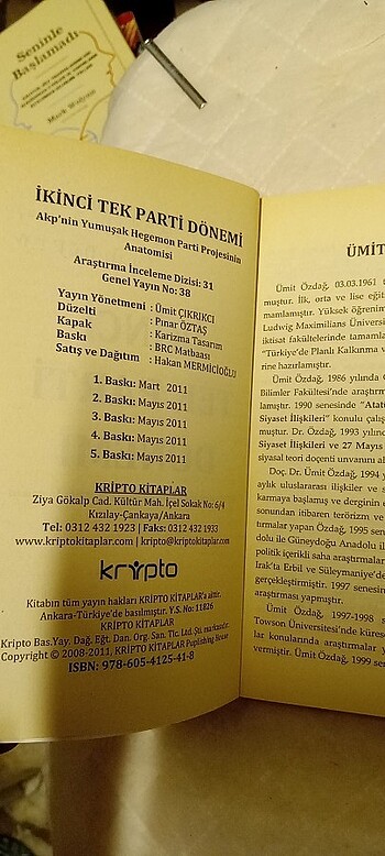 Beden İKİNCİ TEK PARTİ DÖNEMİ - ÜMİT ÖZDAĞ