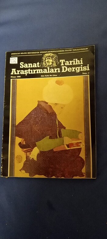 SANAT TARİHİ ARAŞTIRMALARI DERGİSİ SAYI: 3 / NİSAN 1990