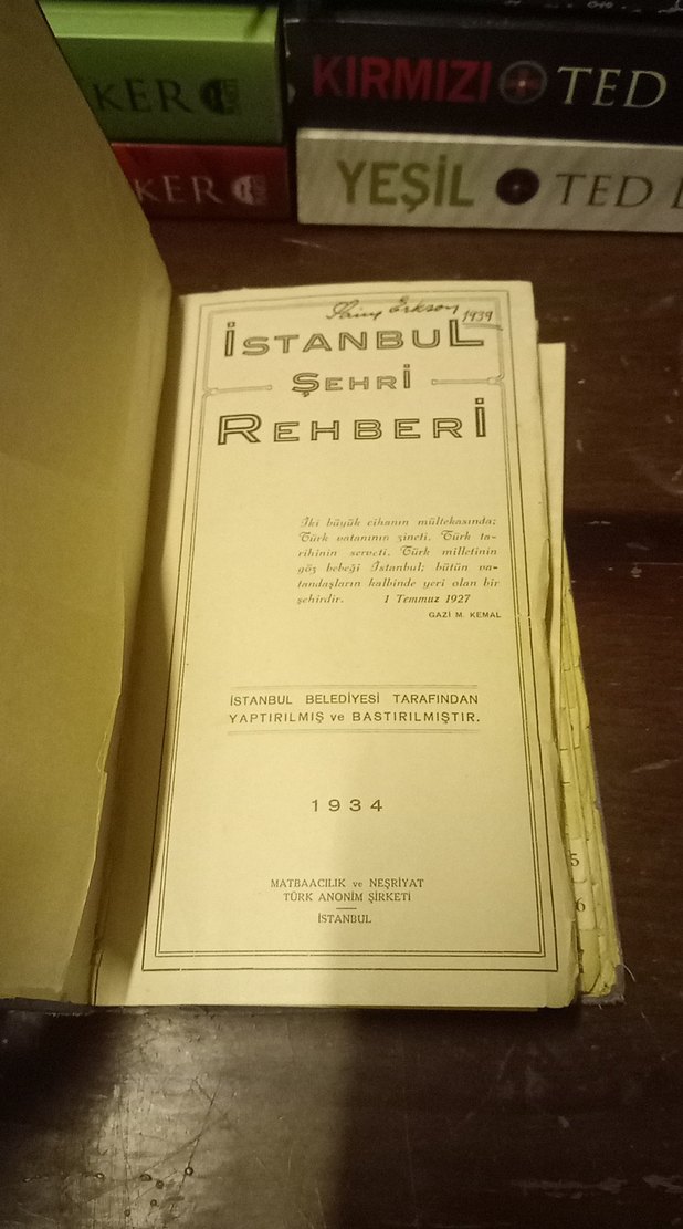 İstanbul Şehri Rehberi 1934 özel baskı / açıklamaları okuyunuz - Görsel 2
