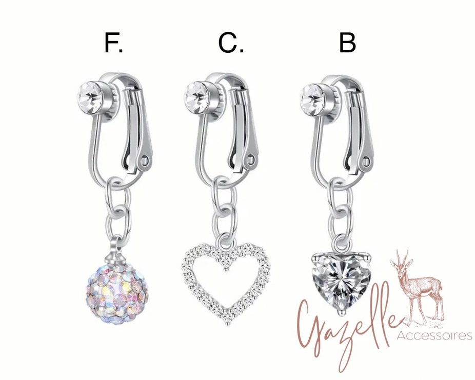 Deliksiz fake sıkıştırmalı göbek piercing - Görsel 2