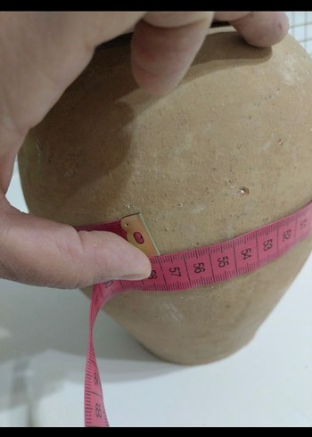 Diğer Kulplu Bej Seramik Vazo - Su Testisi