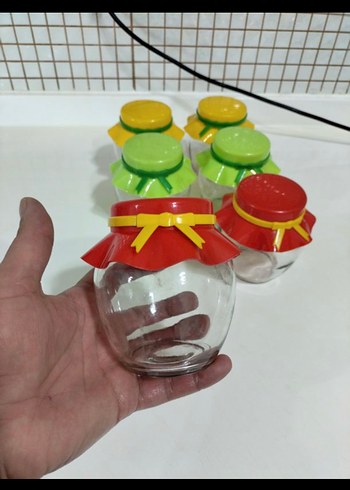 6lı Cam Saklama Kavanozları/ Baharatlık Takımı