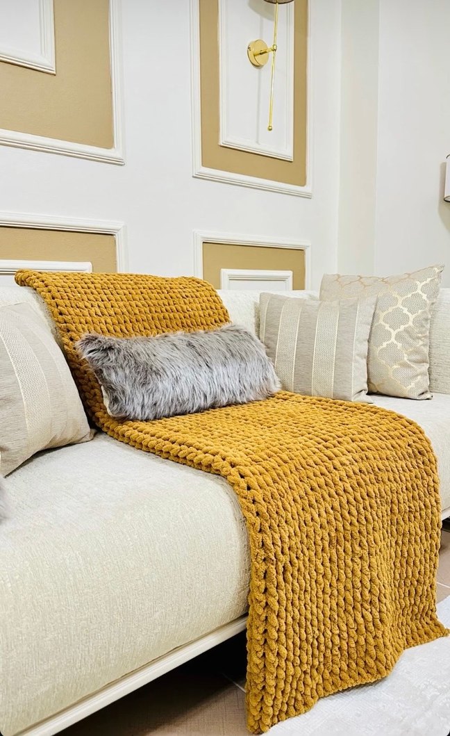 El emeği Örgü Bebek Battaniyesi - Görsel 4