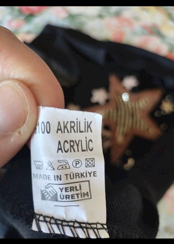 Diğer Uzun Kollu Siyah Bohem Nakışlı Triko Tunik