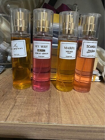 4 lü tester parfüm
