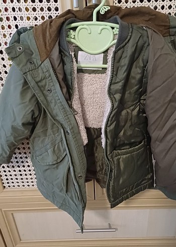 Erkek Çocuk Gri Kamuflaj Düğmeli Ceket - Görsel 5