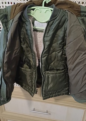 Erkek Çocuk Gri Kamuflaj Düğmeli Ceket - Görsel 3