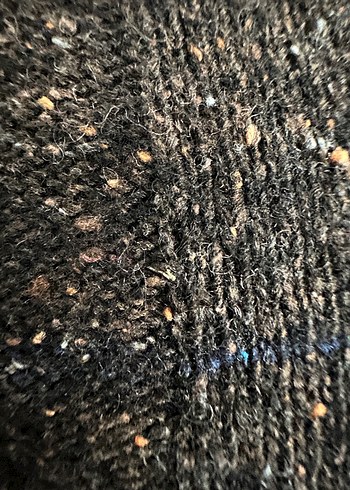 Erkek Kahverengi V Yaka Örgü Yün Kazak - Görsel 3