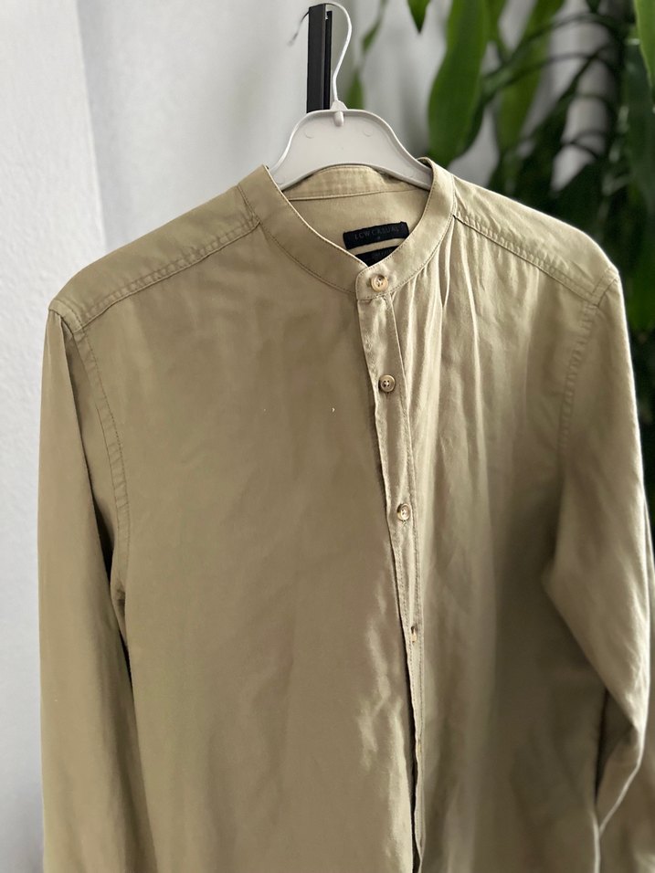 Erkek Gömlek, Düğmeli, Salaş Kesim - Görsel 4