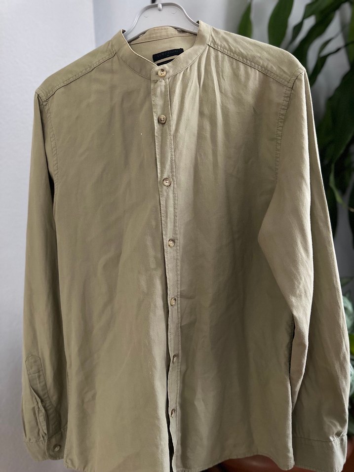 Erkek Gömlek, Düğmeli, Salaş Kesim - Görsel 2